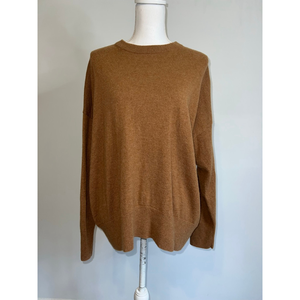 & Other Stories Paris Atelier Brown Cashmere Crew Neck Sweater S-L
